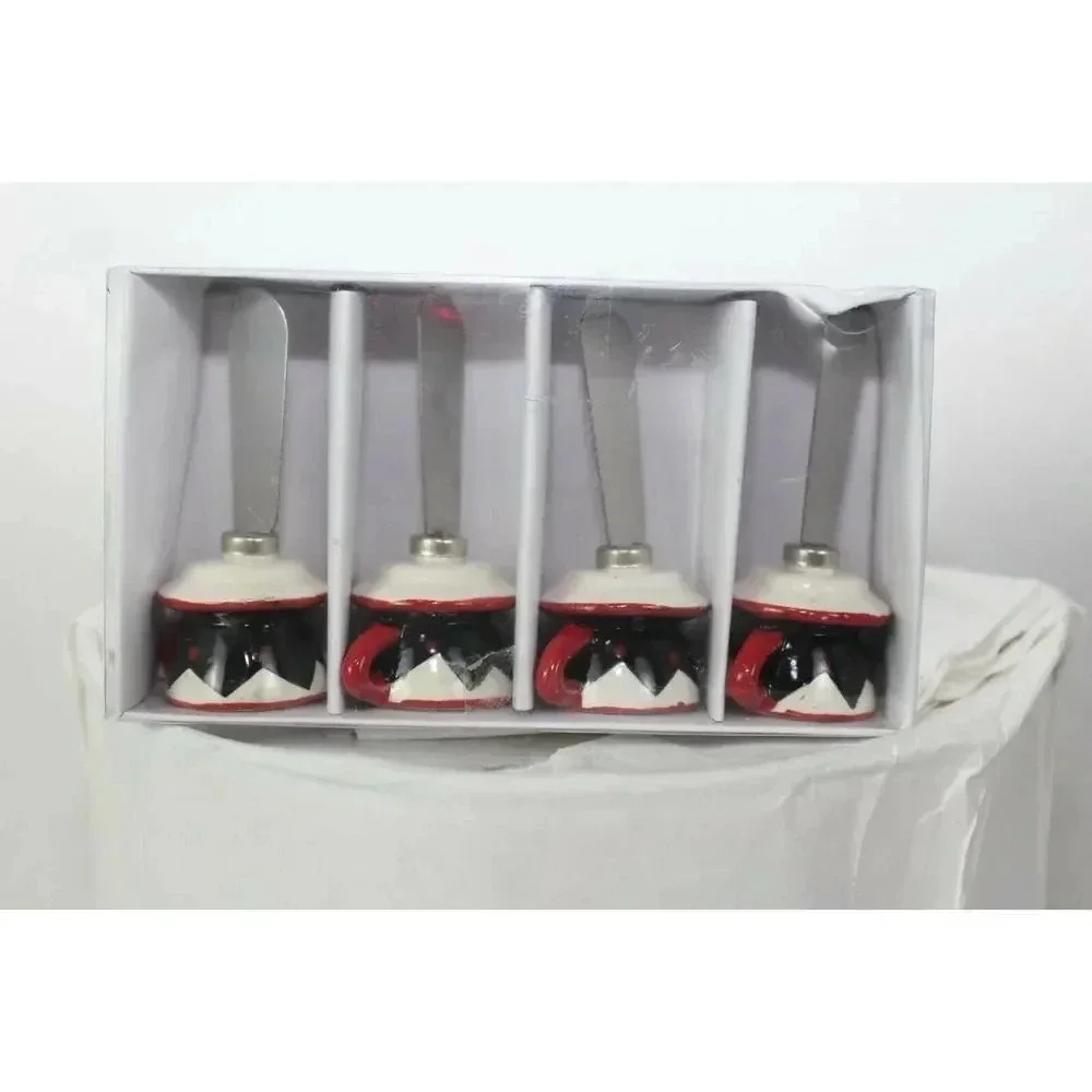 handcrafted tea cup cream spreaders